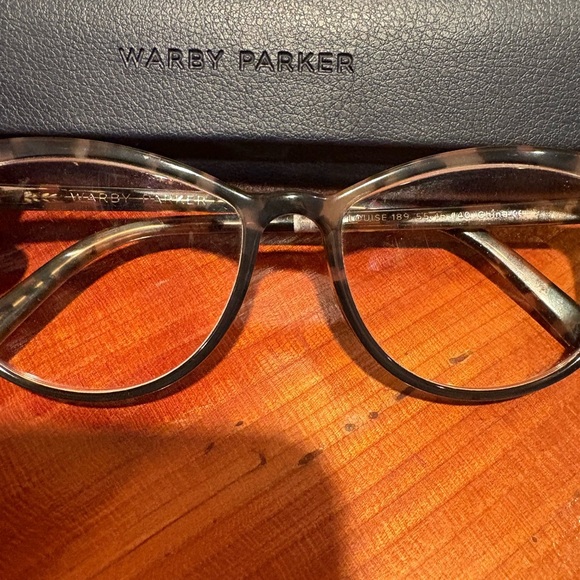 Warby Parker Birch/Gray Tortoise Eyeglasses with Case LOUISE 189 55-16-140 - Picture 4 of 5